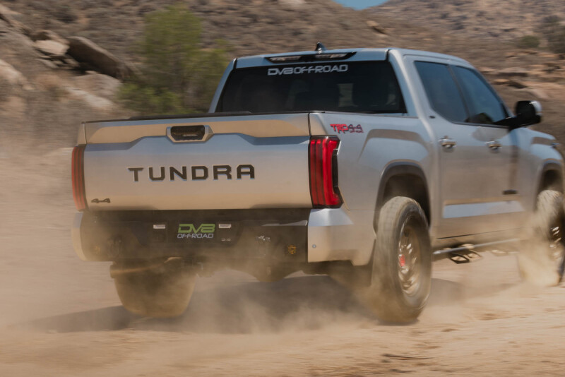 Toyota Tundra Rear Bumper - DV8 Offroad - Spec Series, Mid-Width, Steel - Black - `22-`26
